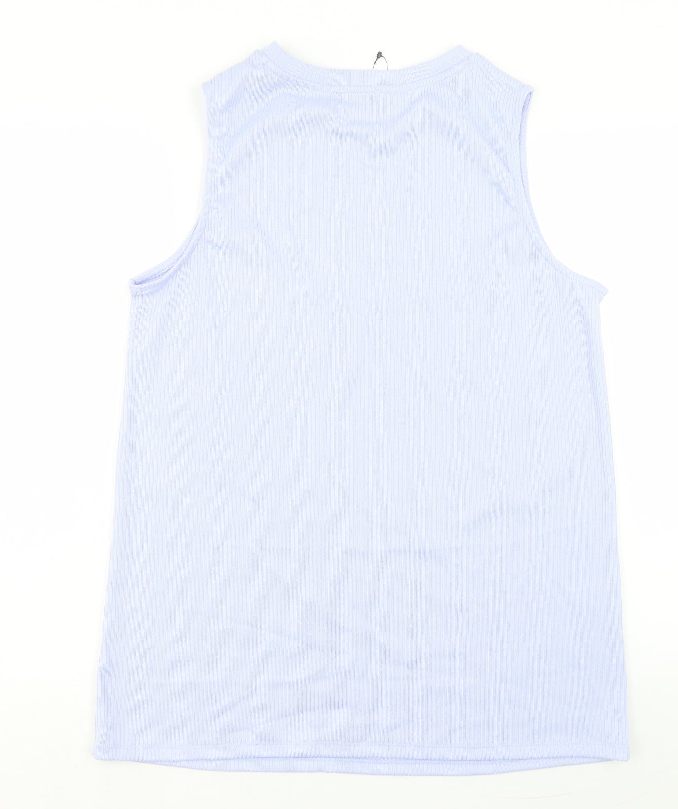 Marks and Spencer Womens Purple Polyester Tunic Tank Size 14 Crew Neck - Ribbed Fabric