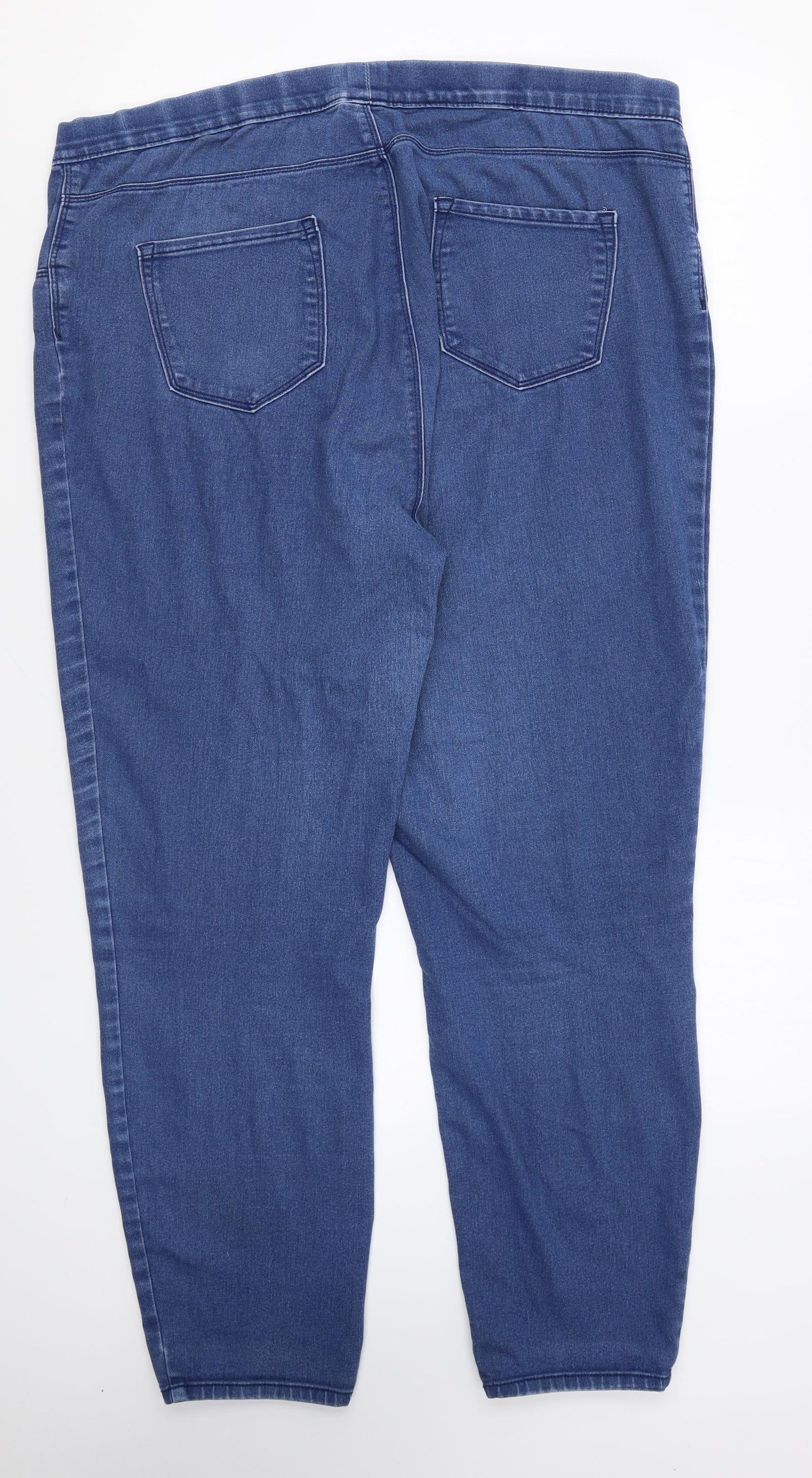 George Womens Blue Cotton Jegging Leggings Size 20 L26 in