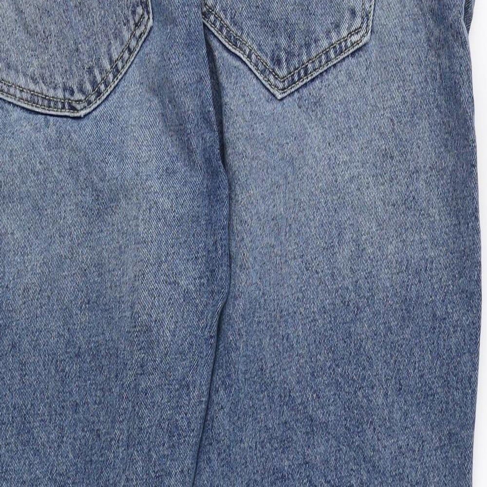 NEXT Mens Blue Cotton Tapered Jeans Size 38 in L29 in Regular Zip