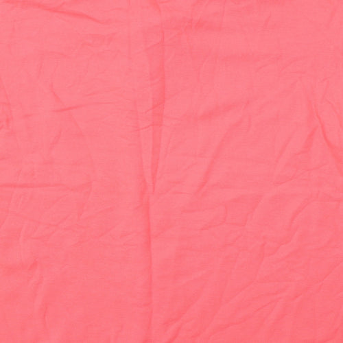 Jumper Womens Pink Cotton Basic Polo Size L Collared