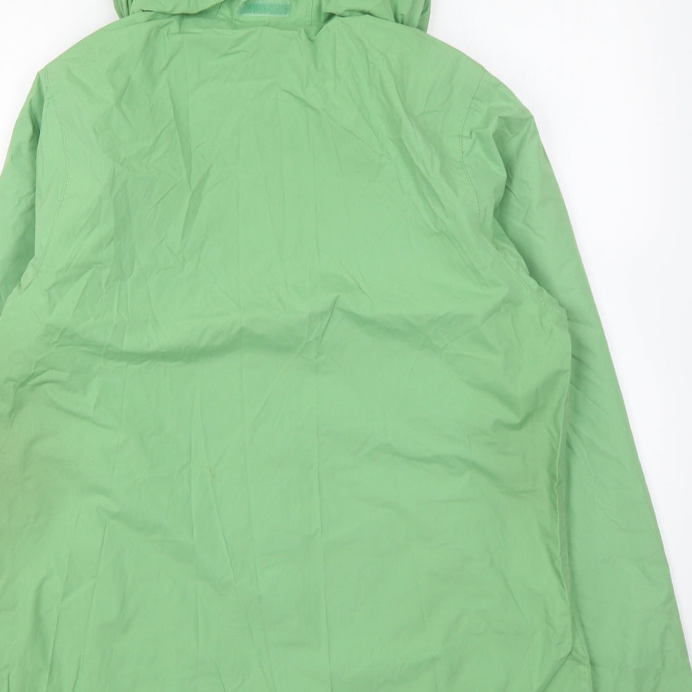 Regatta Womens Green Rain Coat Coat Size 16 Zip