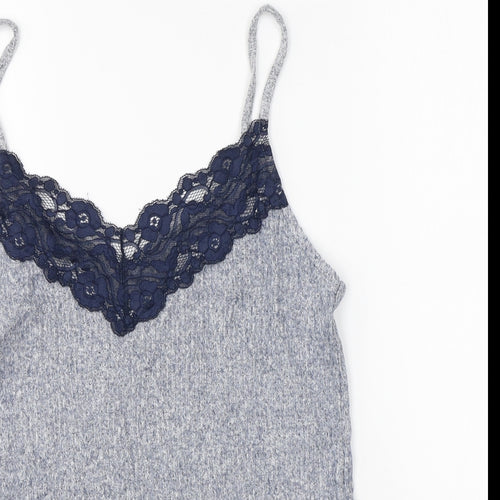 George Womens Blue Viscose Camisole T-Shirt Size 12 V-Neck