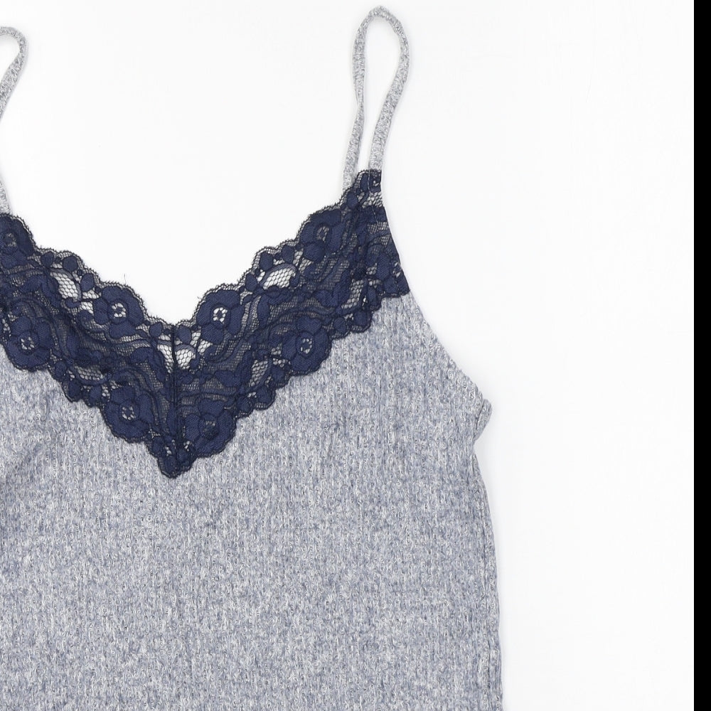 George Womens Blue Viscose Camisole T-Shirt Size 12 V-Neck