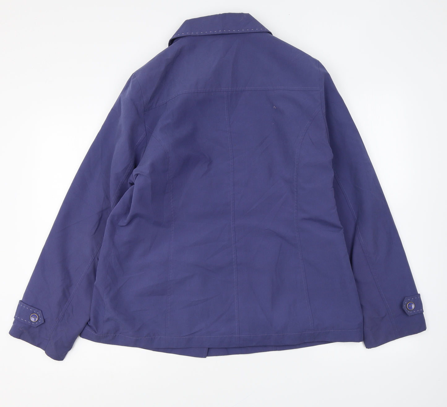 Classic Womens Purple Jacket Blazer Size 14 Button