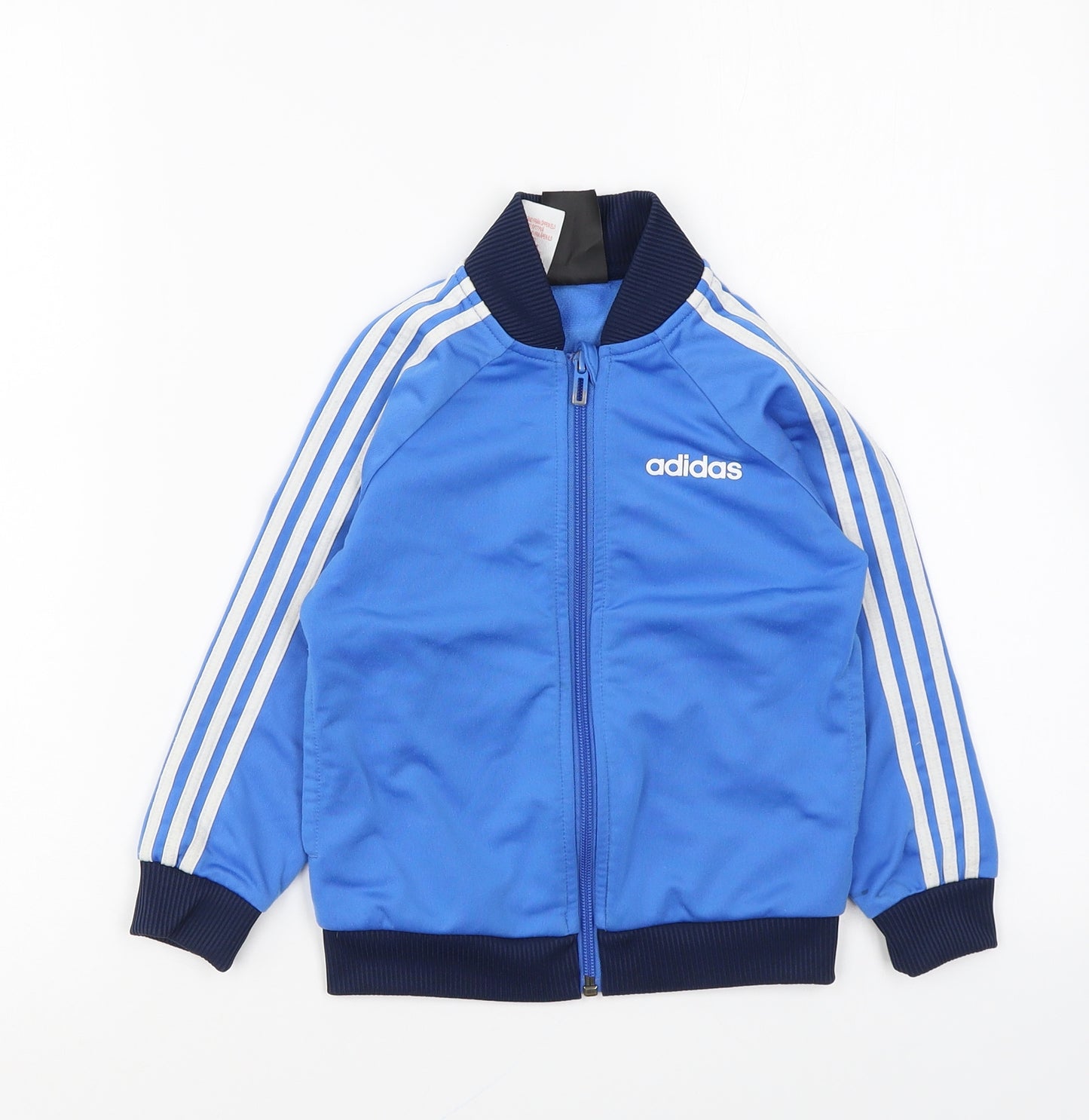 adidas Boys Blue Jacket Size 3-4 Years Zip