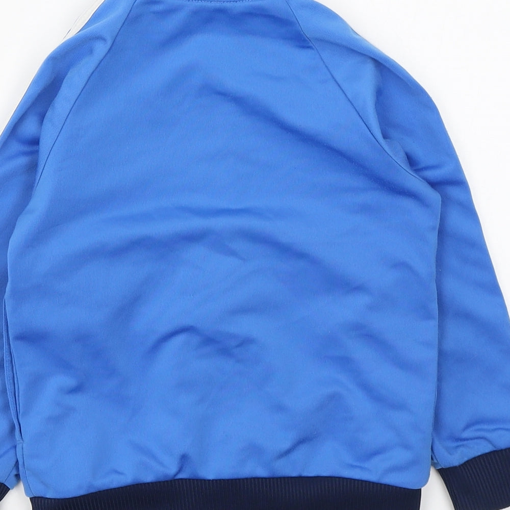 adidas Boys Blue Jacket Size 3-4 Years Zip