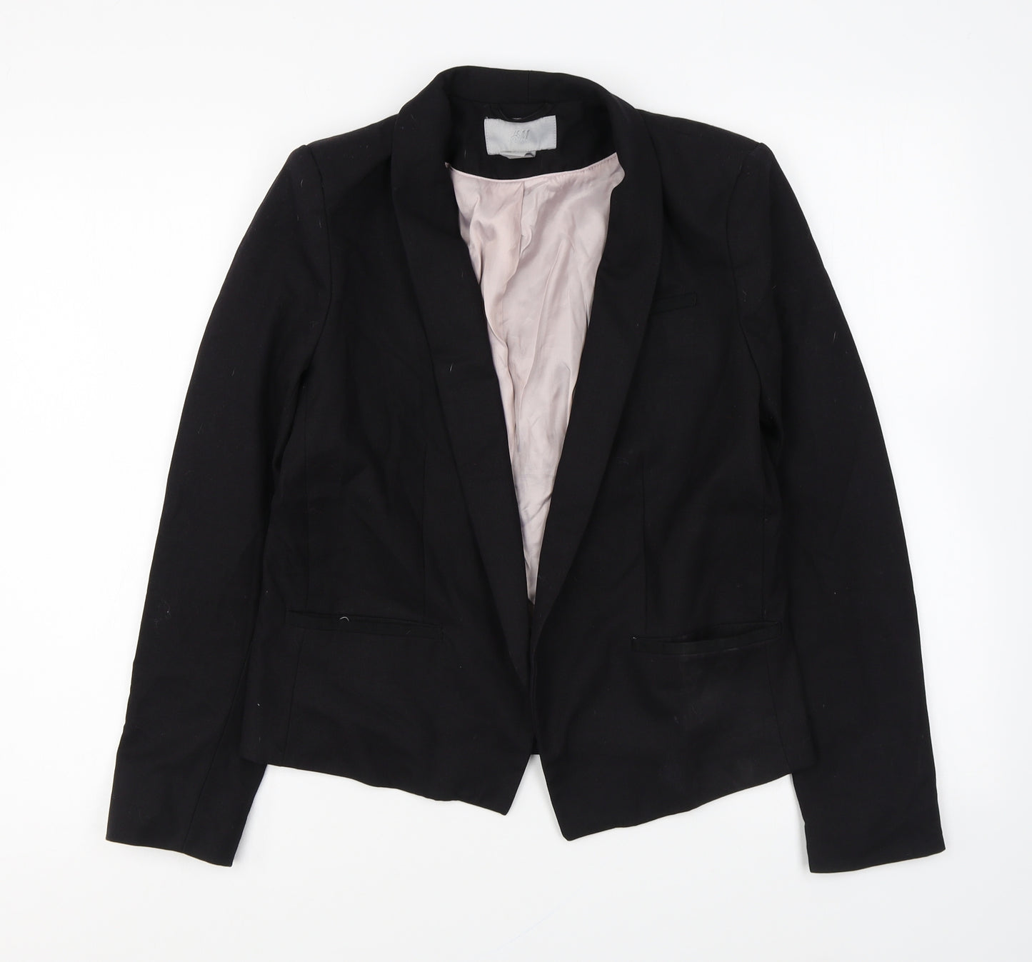 H&M Womens Black Jacket Blazer Size 10