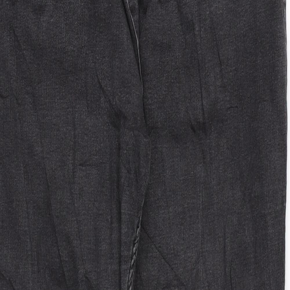 Marks and Spencer Womens Black Cotton Skinny Jeans Size 12 L27 in Regular Zip