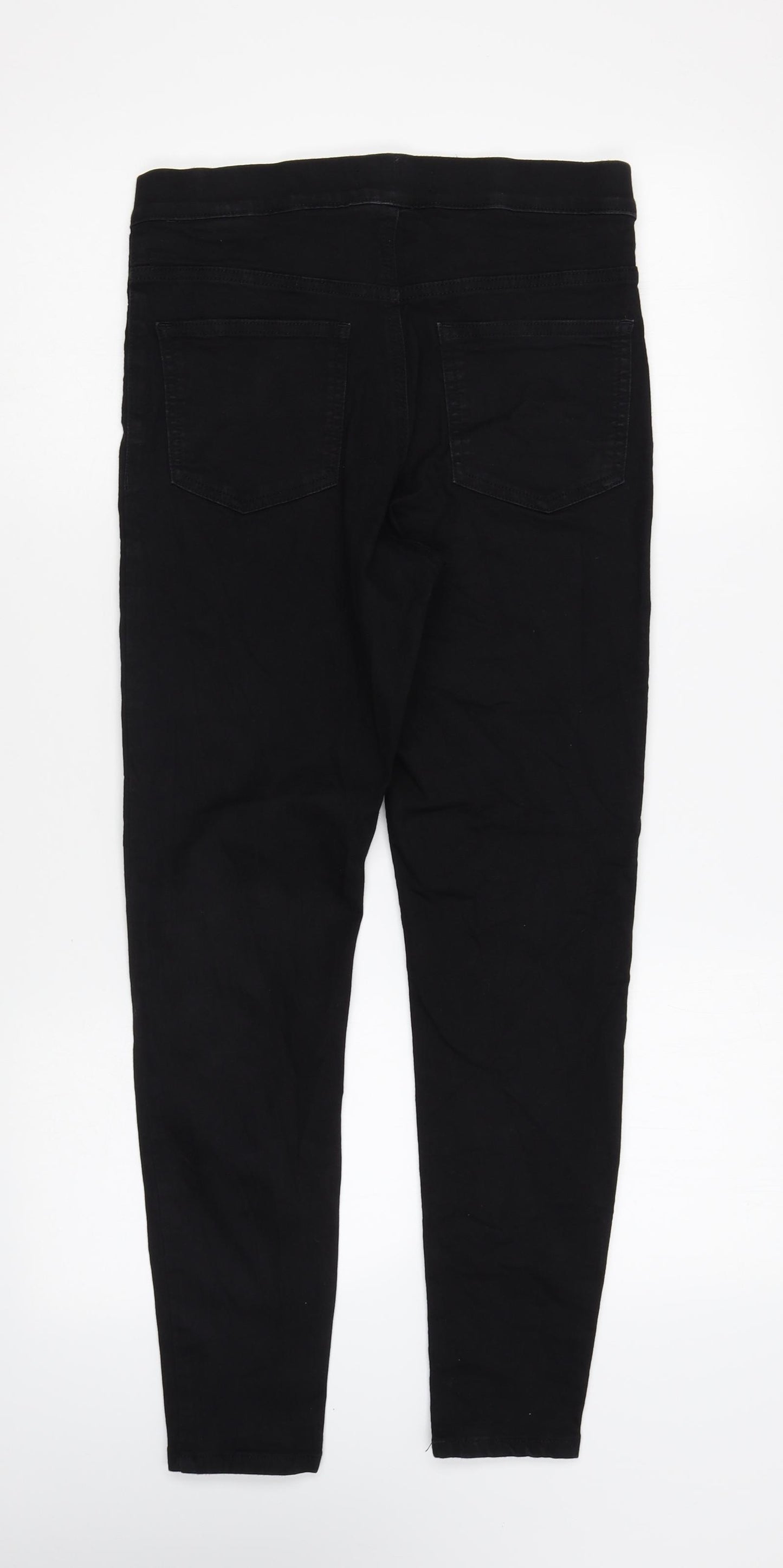 Marks and Spencer Womens Black Cotton Jegging Leggings Size 10 L25 in