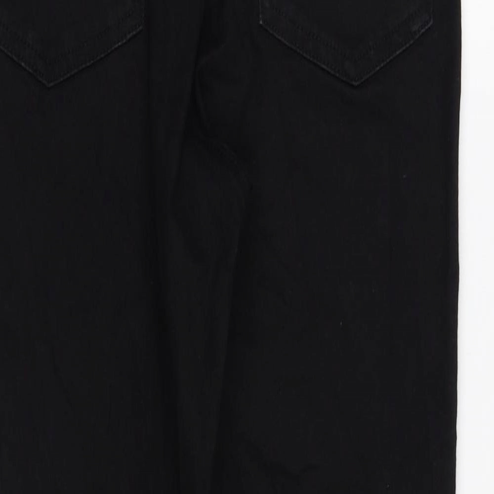 Marks and Spencer Womens Black Cotton Jegging Leggings Size 10 L25 in