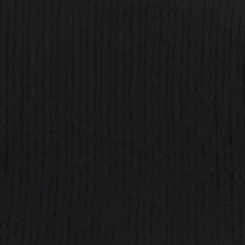 TU Womens Black Round Neck Polyester Pullover Jumper Size 12