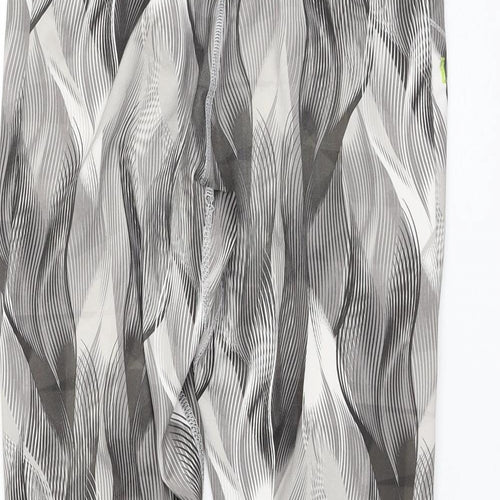 Kalenji Womens Brown Geometric Polyester Athletic Shorts Size 28 in L20 in Regular Drawstring
