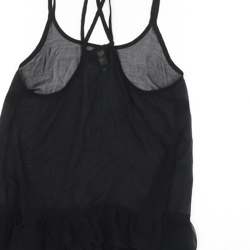 ASOS Womens Black Polyester Camisole Tank Size 6 Round Neck