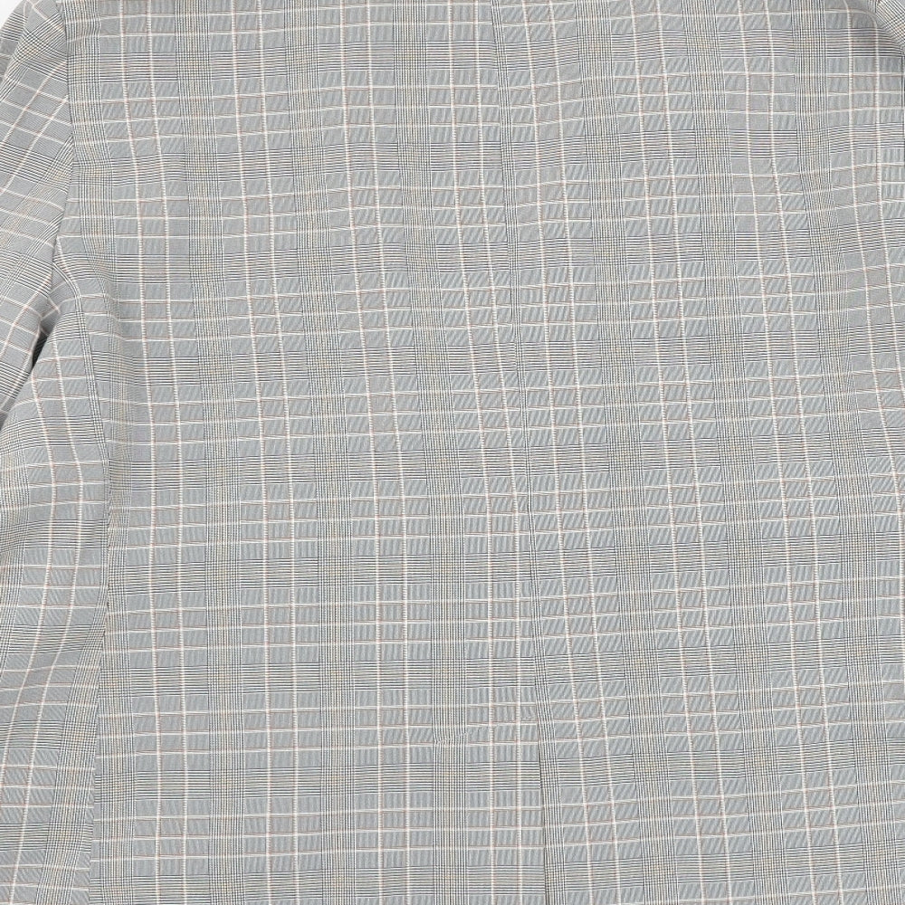 M&Co Womens Grey Check Jacket Blazer Size 20