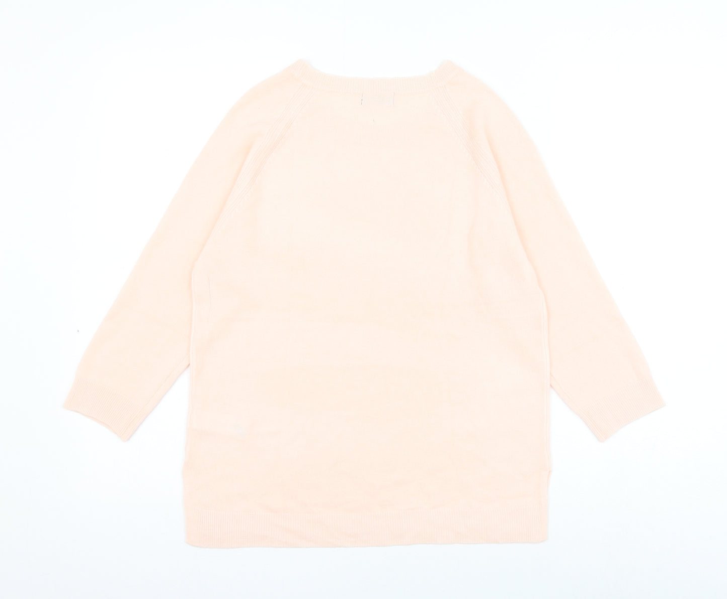 F&F Womens Pink Round Neck Acrylic Pullover Jumper Size 10