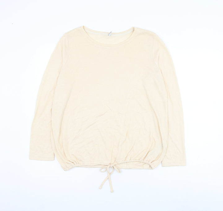 Only Womens Beige Viscose Pullover Sweatshirt Size XL Pullover