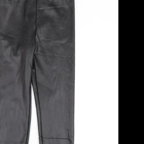 Preworn Womens Black Polyamide Capri Leggings Size S L27 in