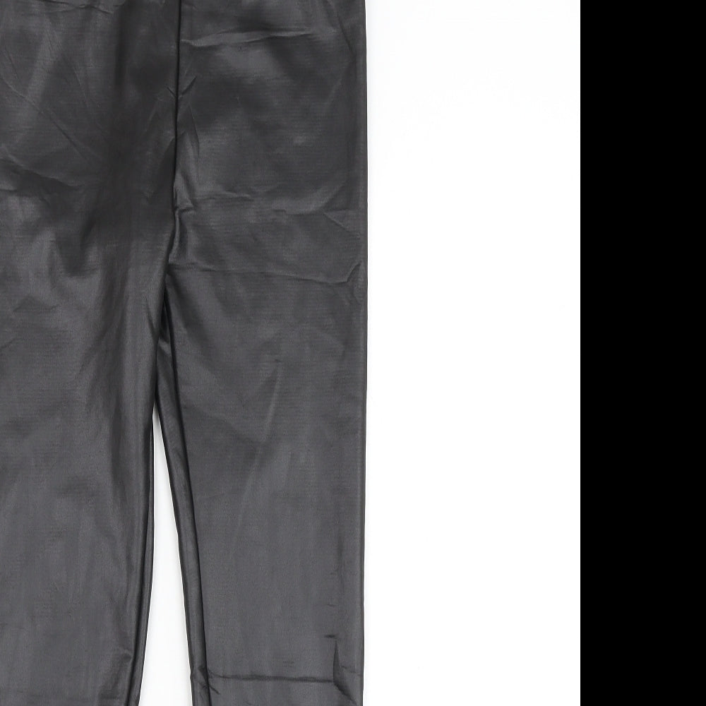 Preworn Womens Black Polyamide Capri Leggings Size S L27 in