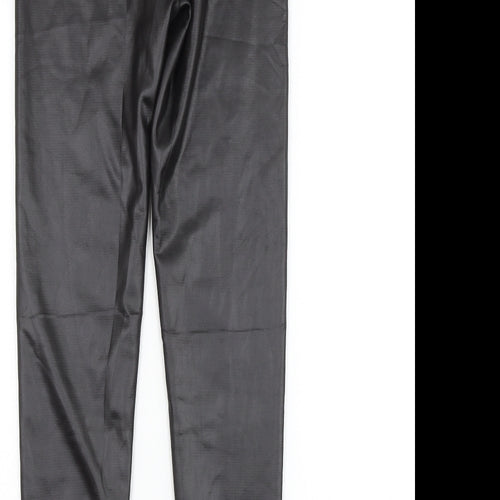 Preworn Womens Black Polyamide Capri Leggings Size S L27 in