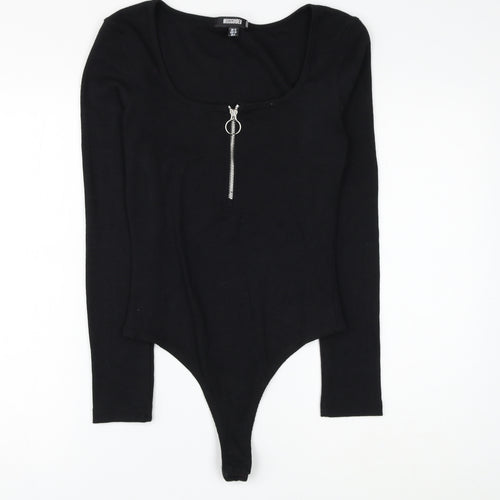 Missguided Womens Polyester Bodysuit One-Piece Size 12 Snap