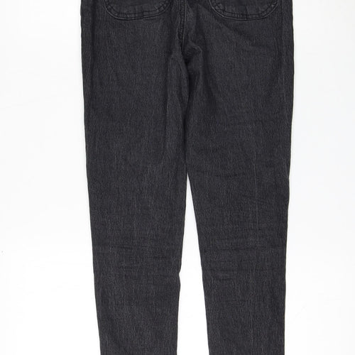 PRETTYLITTLETHING Womens Black Cotton Skinny Jeans Size 6 L27 in Regular Zip