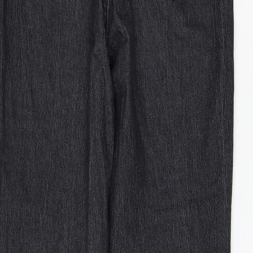 PRETTYLITTLETHING Womens Black Cotton Skinny Jeans Size 6 L27 in Regular Zip