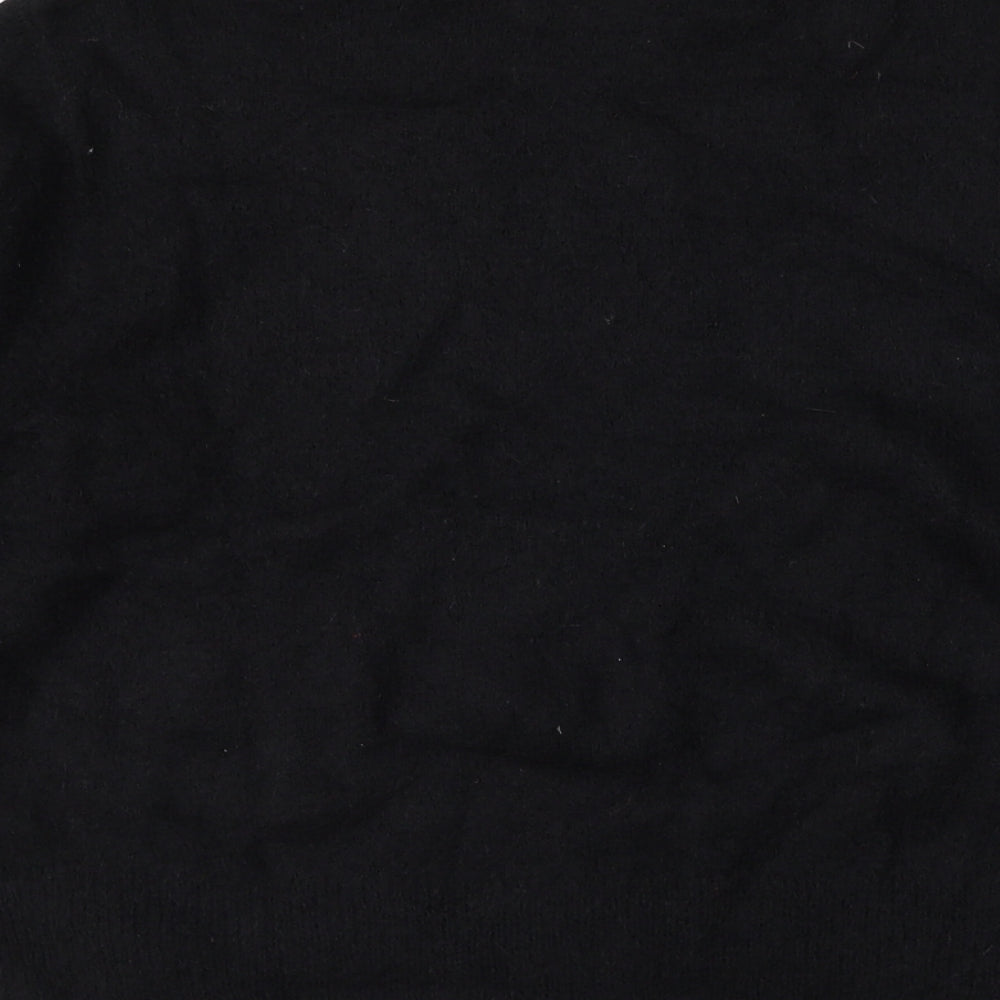 H&M Womens Black Round Neck Polyamide Pullover Jumper Size S