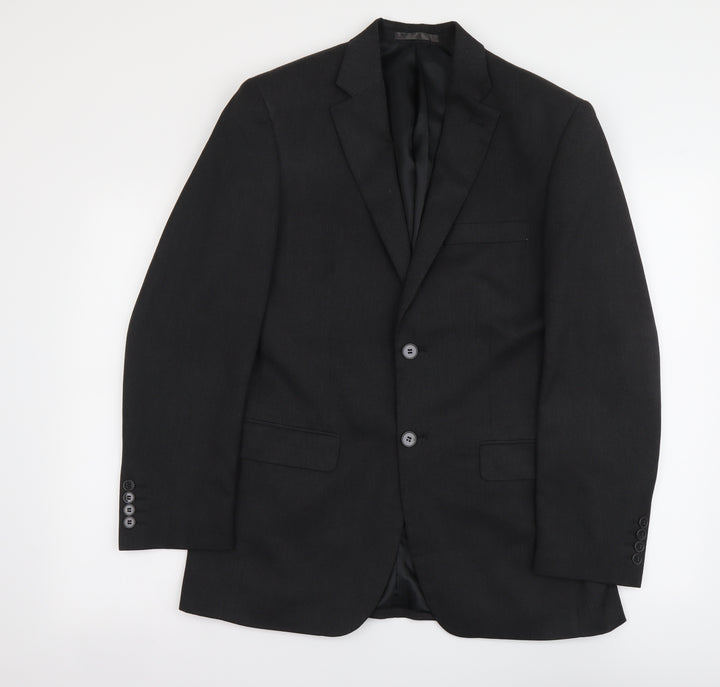 Burton Mens Grey Polyester Jacket Suit Jacket Size S