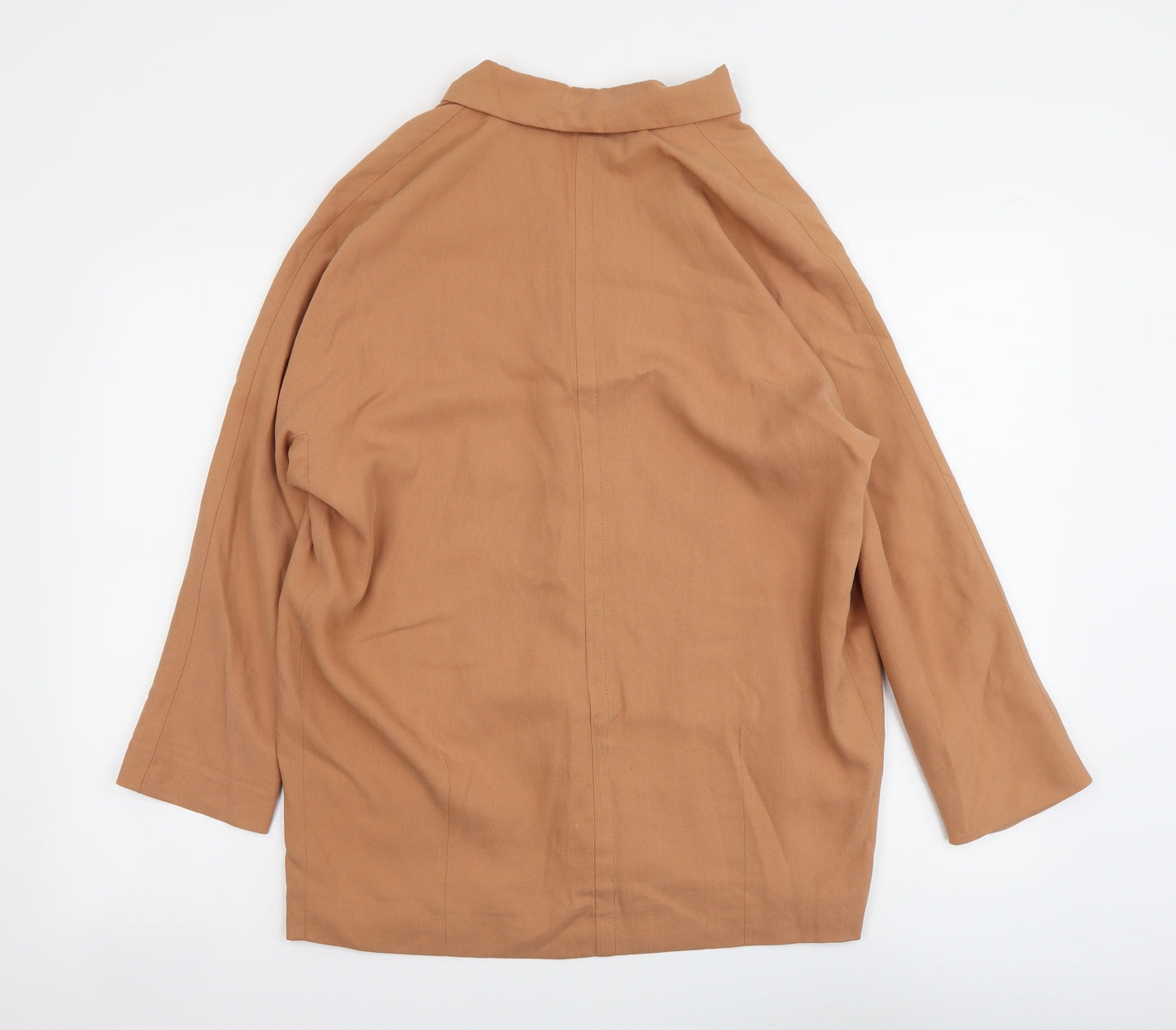 Zara Womens Beige Jacket Size XS Hook & Eye