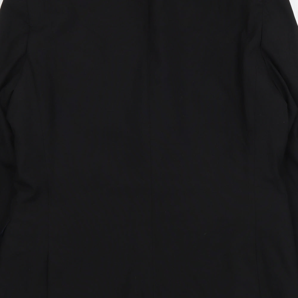 NEXT Mens Black Polyester Jacket Suit Jacket Size M