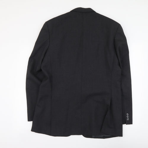 James Barry Mens Grey Polyester Jacket Suit Jacket Size L