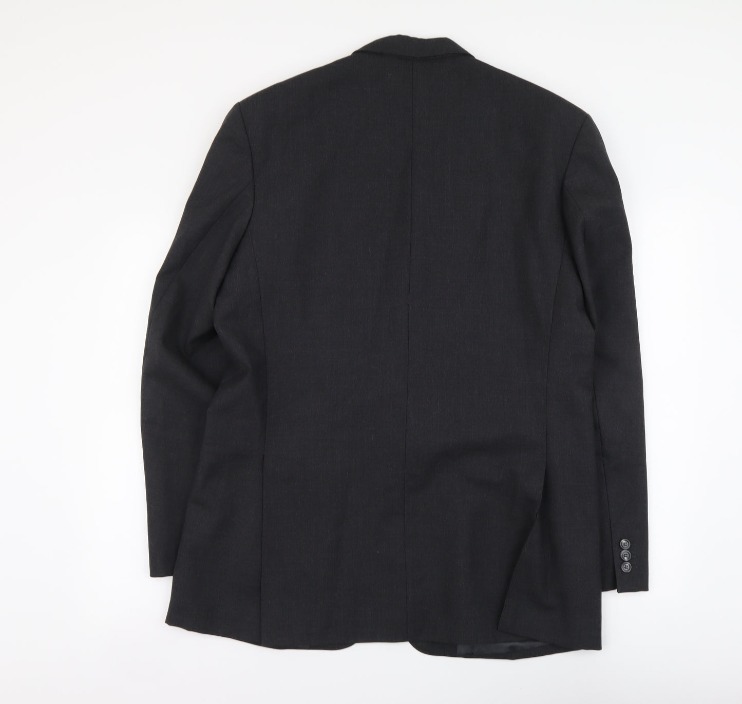 James Barry Mens Grey Polyester Jacket Suit Jacket Size L