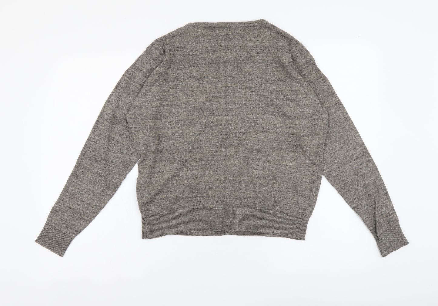 Atmosphere Womens Beige Round Neck Cotton Cardigan Jumper Size 16