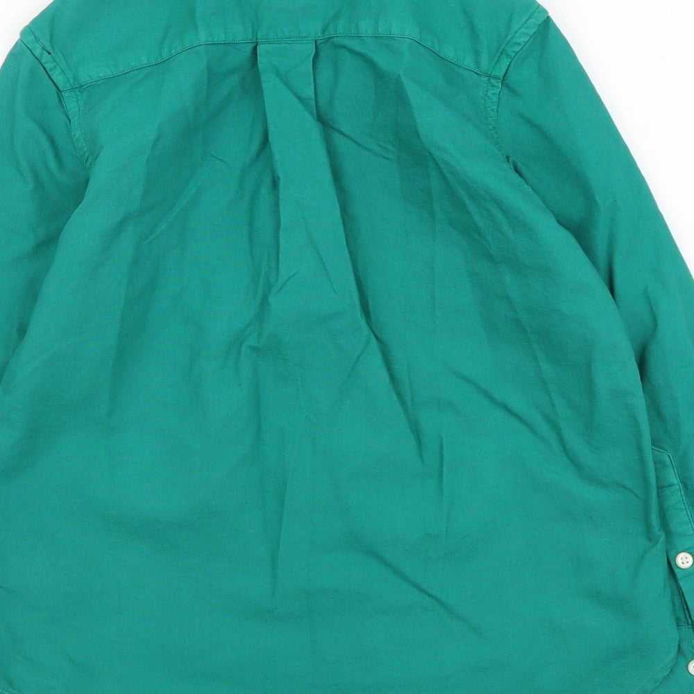 Polo Ralph Lauren Boys Green Cotton Basic Button-Up Size 10 Years Collared Button