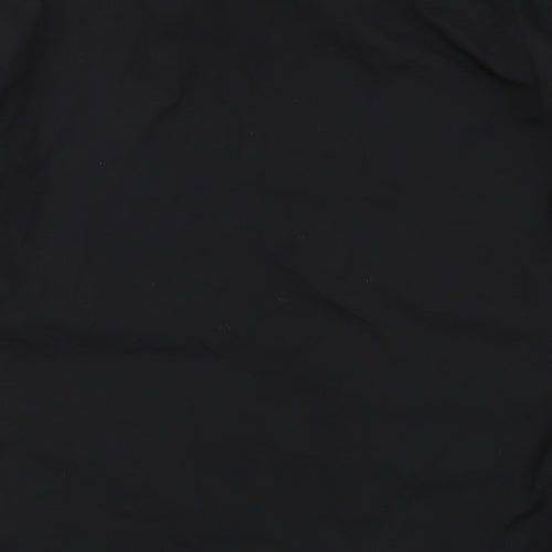 Primark Mens Black Polyester Button-Up Size XL Collared Button