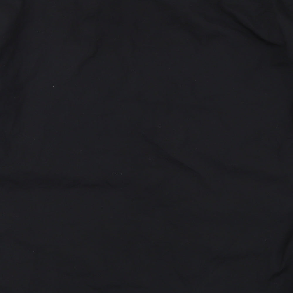 Primark Mens Black Polyester Button-Up Size XL Collared Button