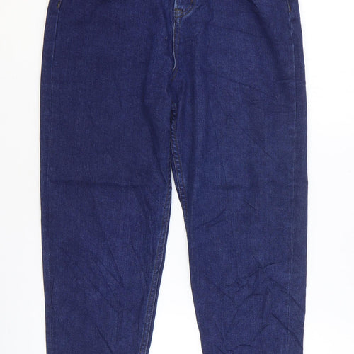 Love Leggings Womens Blue Cotton Straight Jeans Size 12 L25 in Regular Zip