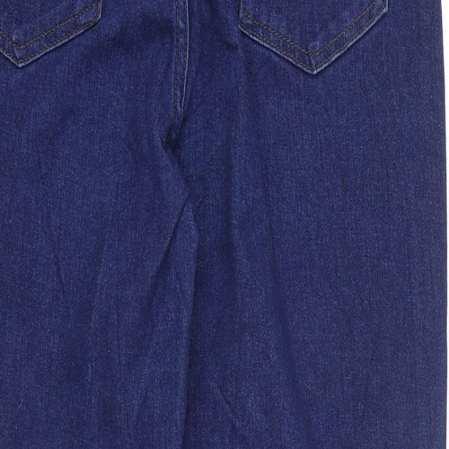 Love Leggings Womens Blue Cotton Straight Jeans Size 12 L25 in Regular Zip