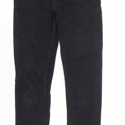 Garcia Jeans Mens Black Cotton Skinny Jeans Size 30 in L30 in Regular Zip