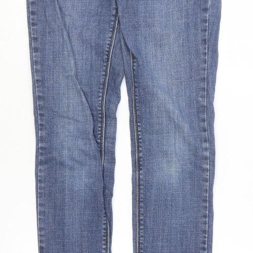 Disco Womens Blue Cotton Skinny Jeans Size 8 L31 in Slim Zip