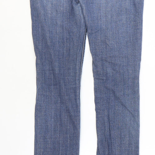 Disco Womens Blue Cotton Skinny Jeans Size 8 L31 in Slim Zip