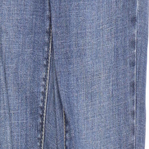 Disco Womens Blue Cotton Skinny Jeans Size 8 L31 in Slim Zip