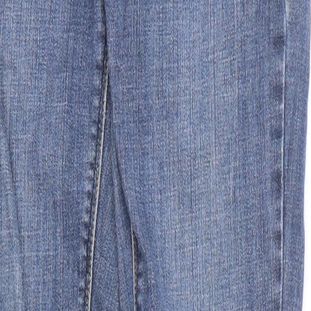 Disco Womens Blue Cotton Skinny Jeans Size 8 L31 in Slim Zip