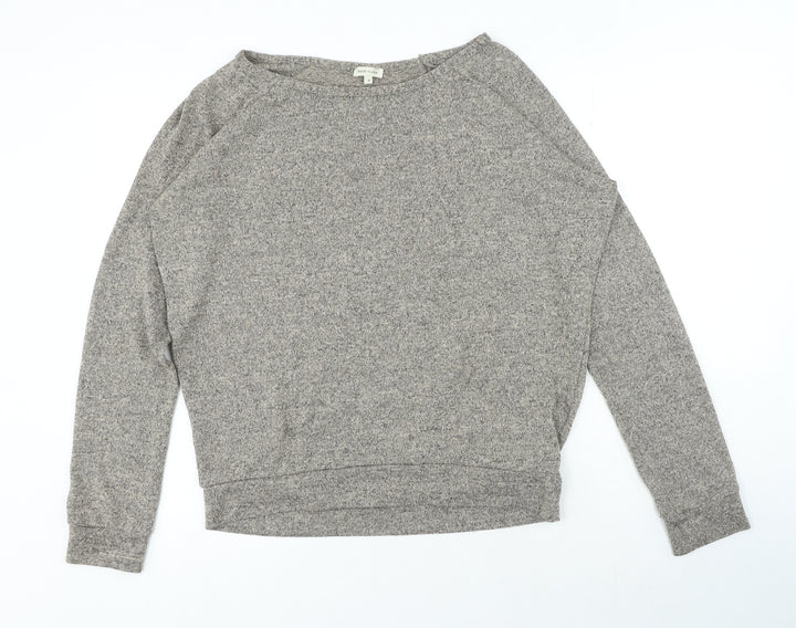River Island Womens Brown Boat Neck Polyester Pullover Jumper Size 8