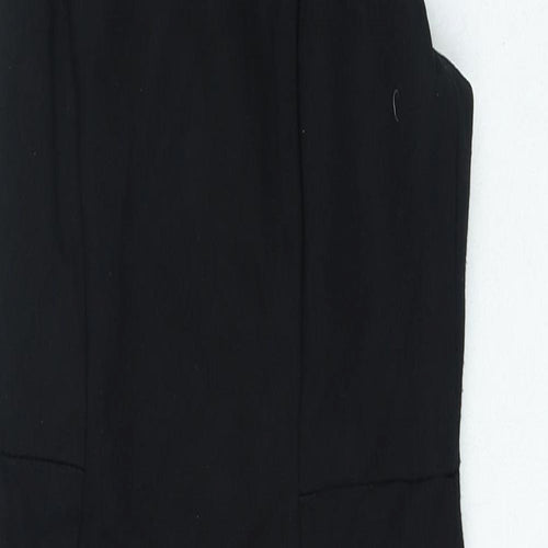 River Island Womens Black Viscose Bodycon Size 8 Halter Zip