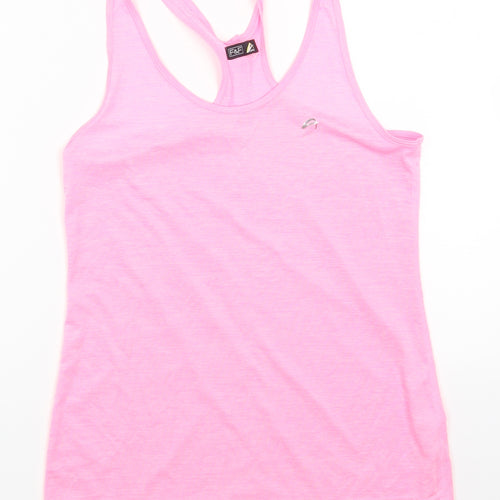 F&F Womens Pink Polyester Camisole Tank Size M Scoop Neck Pullover