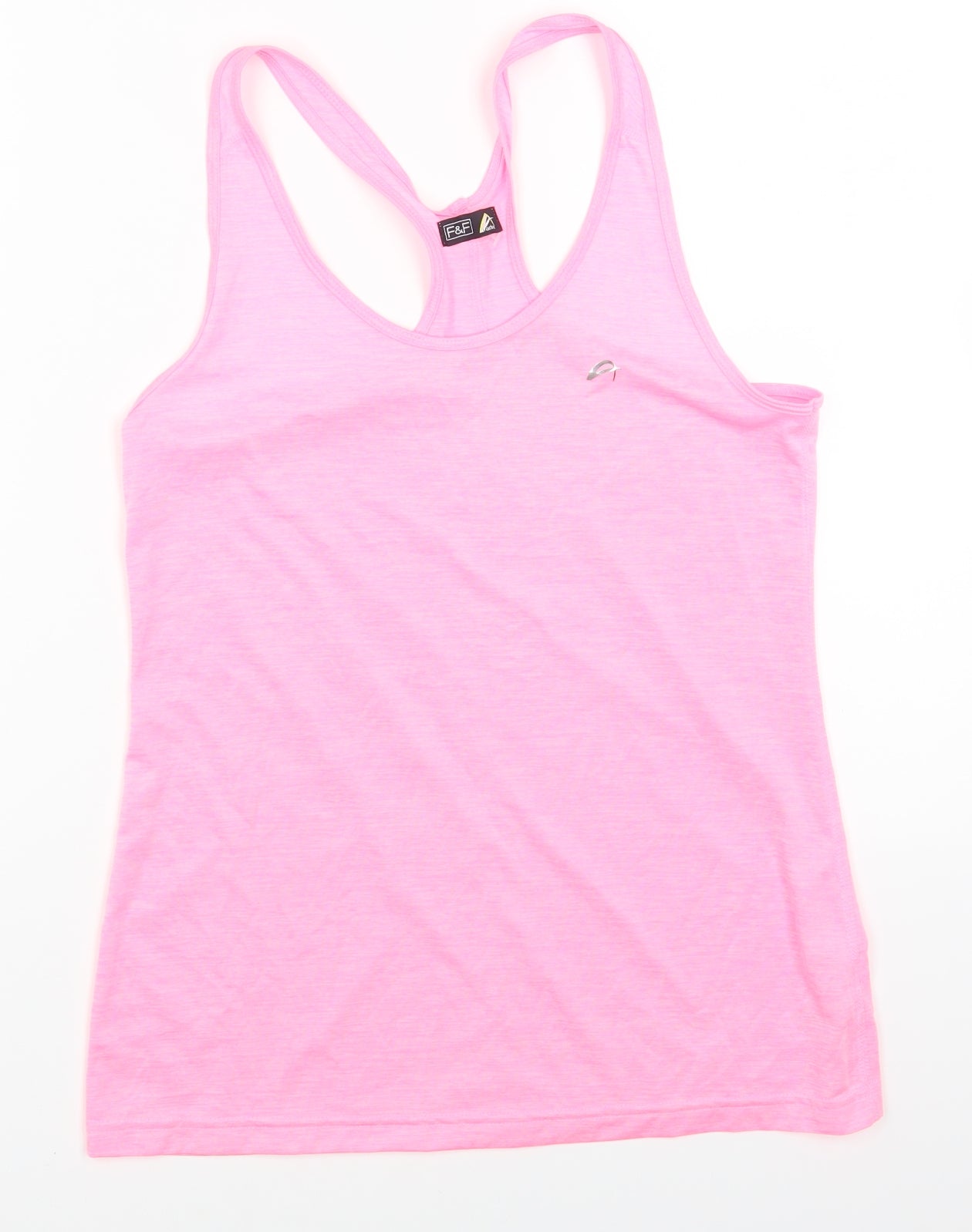 F&F Womens Pink Polyester Camisole Tank Size M Scoop Neck Pullover
