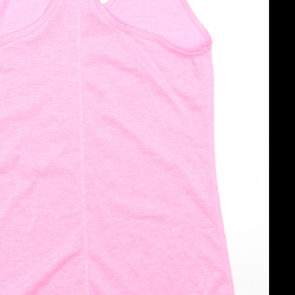 F&F Womens Pink Polyester Camisole Tank Size M Scoop Neck Pullover