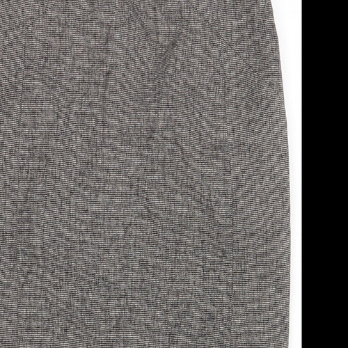NEXT Womens Grey Polyester Straight & Pencil Skirt Size 12 Zip