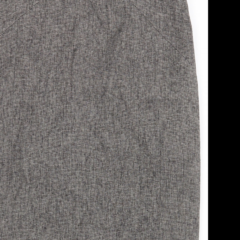 NEXT Womens Grey Polyester Straight & Pencil Skirt Size 12 Zip